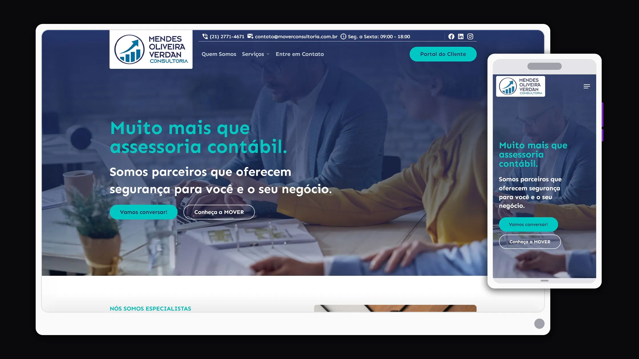 Imagem mostrando elementos de Mover Consultoria